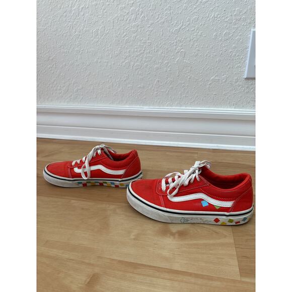 Vans® Ward Kids' Arcade Games Red Children's Checkered Shoes Youth Size 3 $75 - Picture 3 of 8